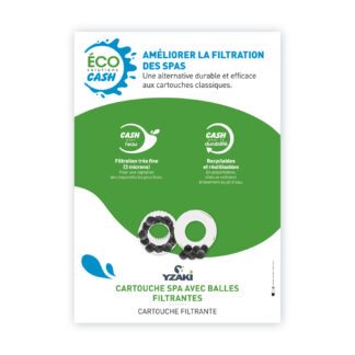 Affiche A3 Éco Solutions CASH - CARTOUCHE SPA BALLES YZAKI