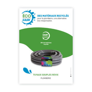 Affiche A3 Éco Solutions CASH - TUYAUX RECYCLÉS